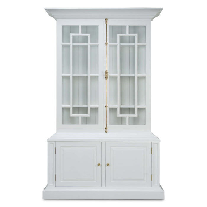 Bramble - Bruges Display Cabinet in True White - BR-76651TRW----- - GreatFurnitureDeal