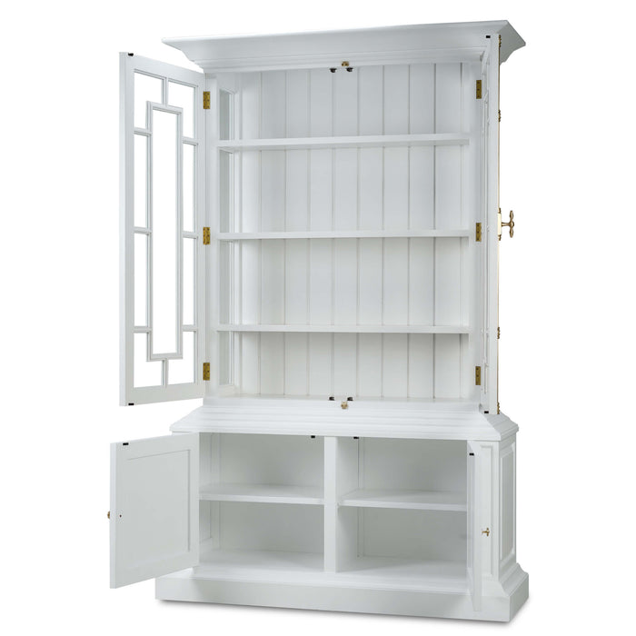 Bramble - Bruges Display Cabinet in True White - BR-76651TRW----- - GreatFurnitureDeal