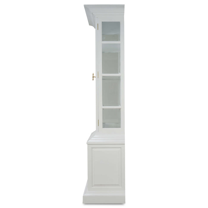 Bramble - Bruges Display Cabinet in True White - BR-76651TRW----- - GreatFurnitureDeal