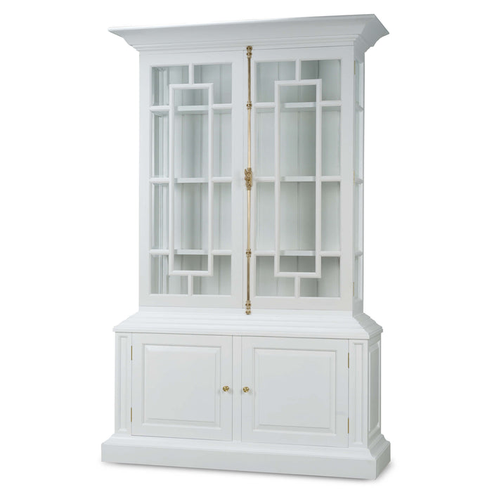 Bramble - Bruges Display Cabinet in True White - BR-76651TRW----- - GreatFurnitureDeal