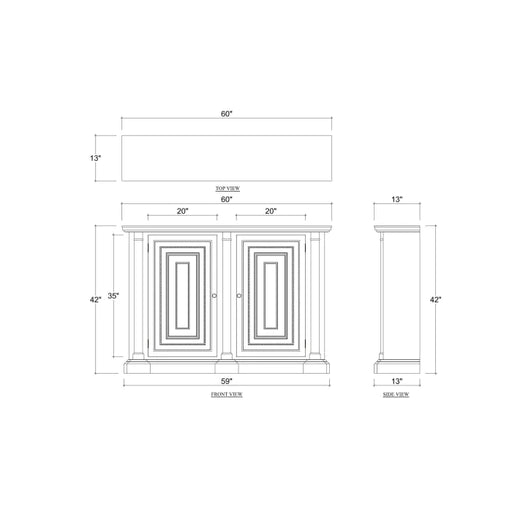 Bramble - Surrey Narrow Sideboard - BR-76652 - GreatFurnitureDeal