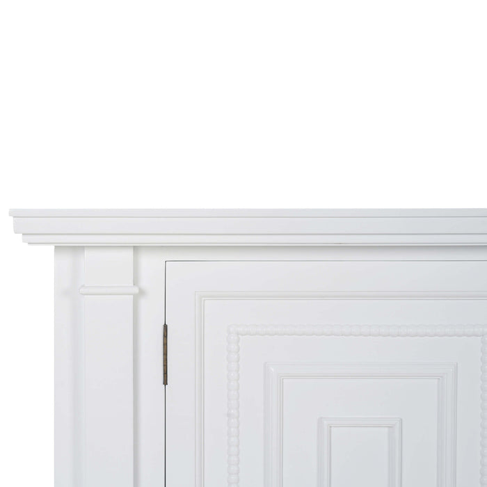 Bramble - Surrey Narrow Sideboard in True White - BR-76652TRW----- - GreatFurnitureDeal