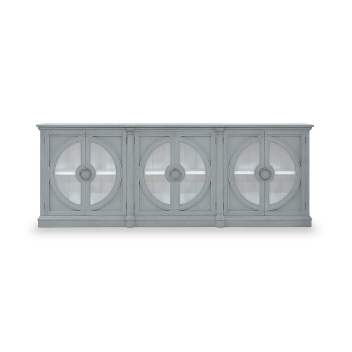 Bramble - Pimlico 6 Door Sideboard in Grey Charleston w/ True White Interior - 76666GCH-TRW--- - GreatFurnitureDeal