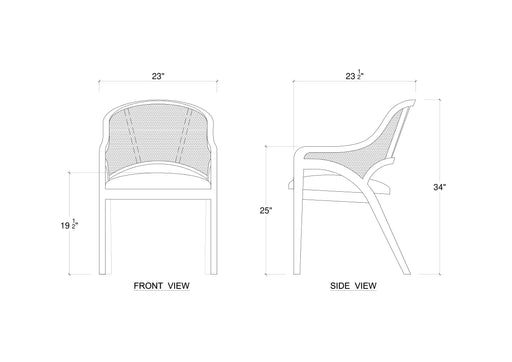 Bramble - Mayfair Chair Full Upholstered -Set of 2- BR-76667 - GreatFurnitureDeal