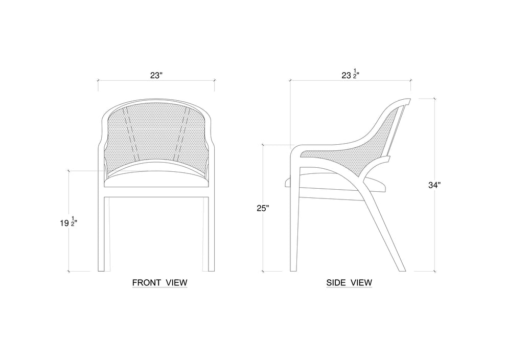 Bramble - Mayfair Chair Full Upholstered -Set of 2- BR-76667 - GreatFurnitureDeal