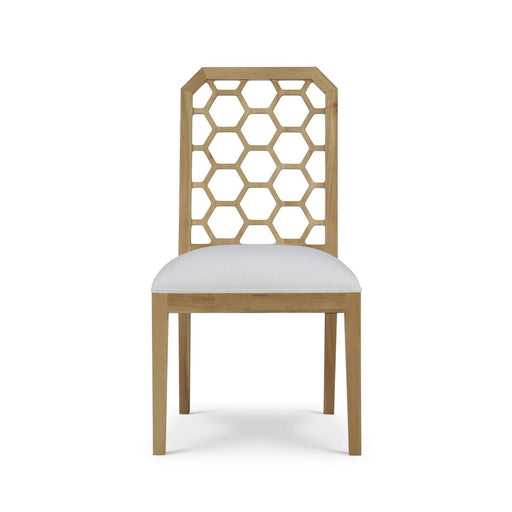 Bramble - Ceylon Dining Chair in Fruitwood w/ Arctic White Performance Fabric (Set of 2) - 76677FRWSF204---- - GreatFurnitureDeal