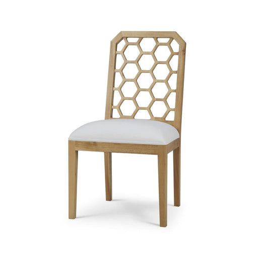 Bramble - Ceylon Dining Chair in Fruitwood w/ Arctic White Performance Fabric (Set of 2) - 76677FRWSF204---- - GreatFurnitureDeal