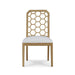 Bramble - Ceylon Dining Chair in Fruitwood w/ Arctic White Performance Fabric - 76677FRWSF204---- - GreatFurnitureDeal
