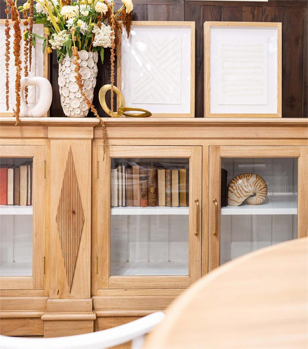 Bramble - Narbonne Sideboard in Fruitwood w/ True White Interior - 76687FRW-TRW---
