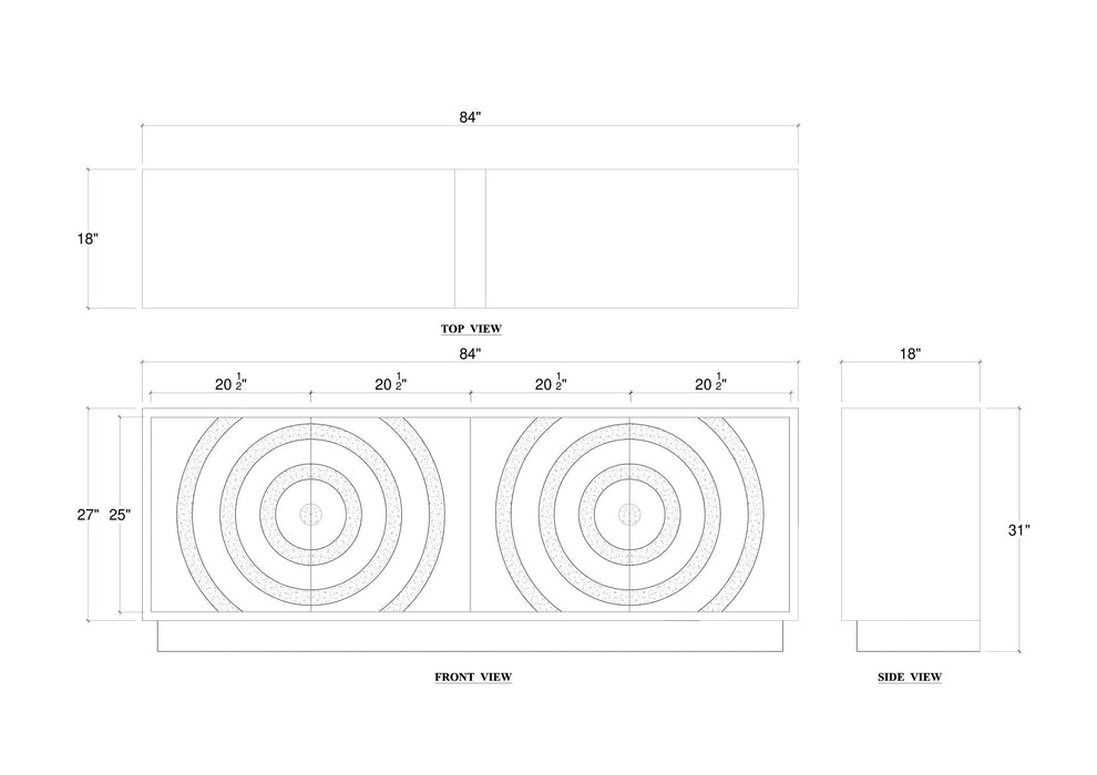 Bramble - Beatnik Two Door Sideboard in Java Brown - 76688JVN----- - GreatFurnitureDeal