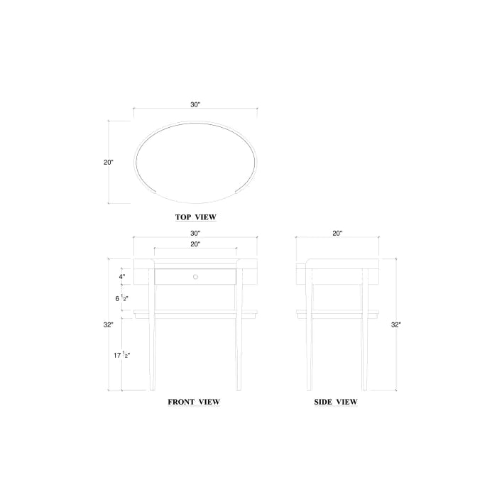 Bramble - Oslo Side Table in Batavia Black - 76692BBA----- - GreatFurnitureDeal