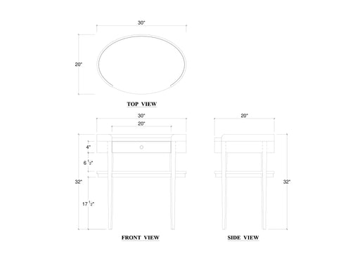 Bramble - Oslo Side Table - BR-76692 - GreatFurnitureDeal