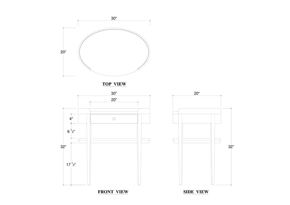 Bramble - Oslo Side Table - BR-76692 - GreatFurnitureDeal