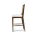 Bramble - Dulwich Counter Stool in Straw Wash w/ Artic White Performance Fabric - BR-76696STWSF204RNAT--- - GreatFurnitureDeal