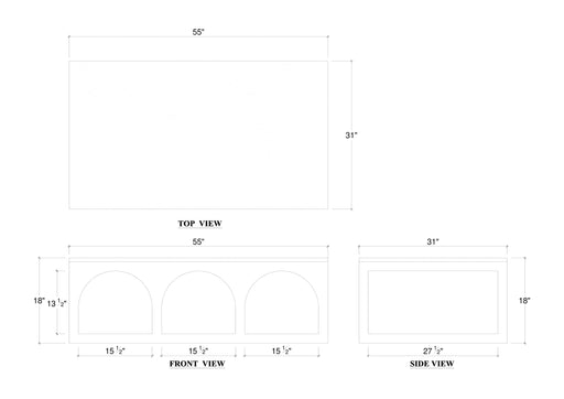 Bramble - Hastings Linen Wrapped Marble Top Coffee Table - BR-76705 - GreatFurnitureDeal