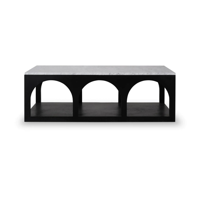 Bramble - Hastings Linen Wrapped Marble Top Coffee Table - BR-76705 - GreatFurnitureDeal