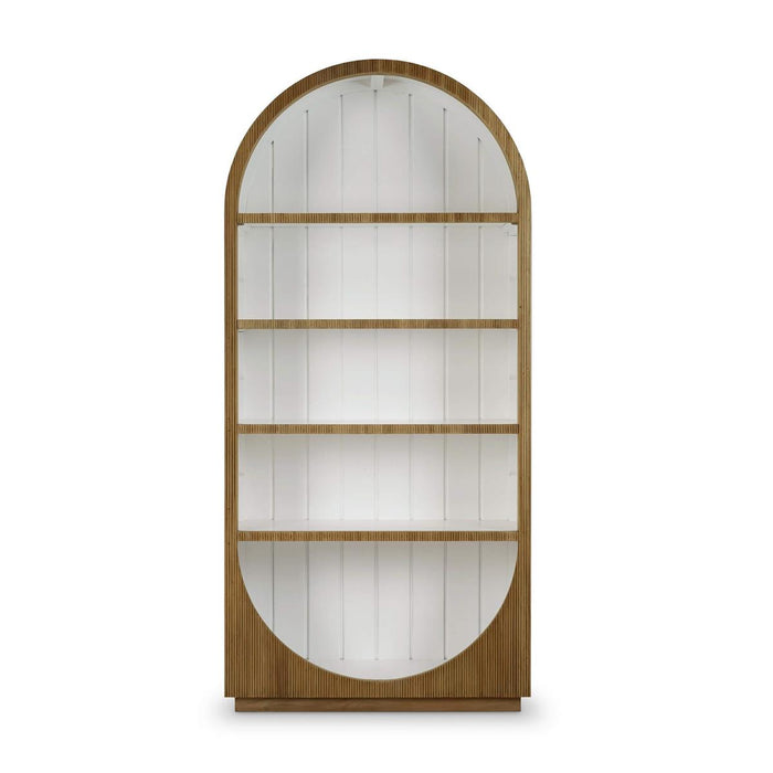 Bramble - Bilbao Bookcase in Antique French Oak w/ True White Interior - 76707AFD-TRW---