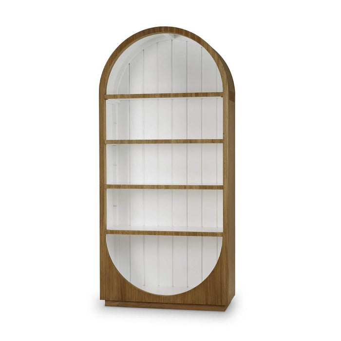 Bramble - Bilbao Bookcase in Antique French Oak w/ True White Interior - 76707AFD-TRW---