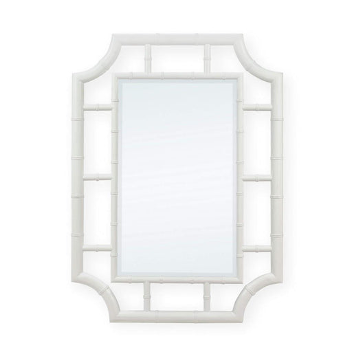 Bramble - Bamboo Mirror in True White - 76708TRW----- - GreatFurnitureDeal