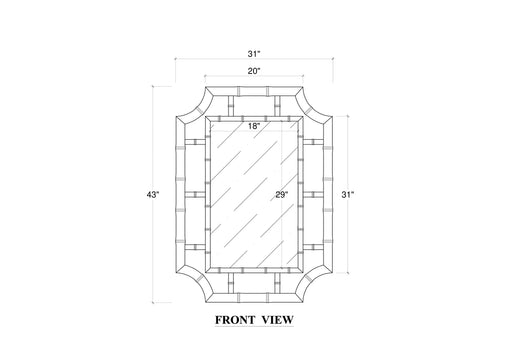 Bramble - Bamboo Mirror - BR-76708 - GreatFurnitureDeal
