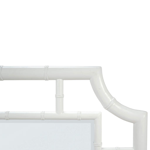 Bramble - Bamboo Mirror in True White - 76708TRW----- - GreatFurnitureDeal