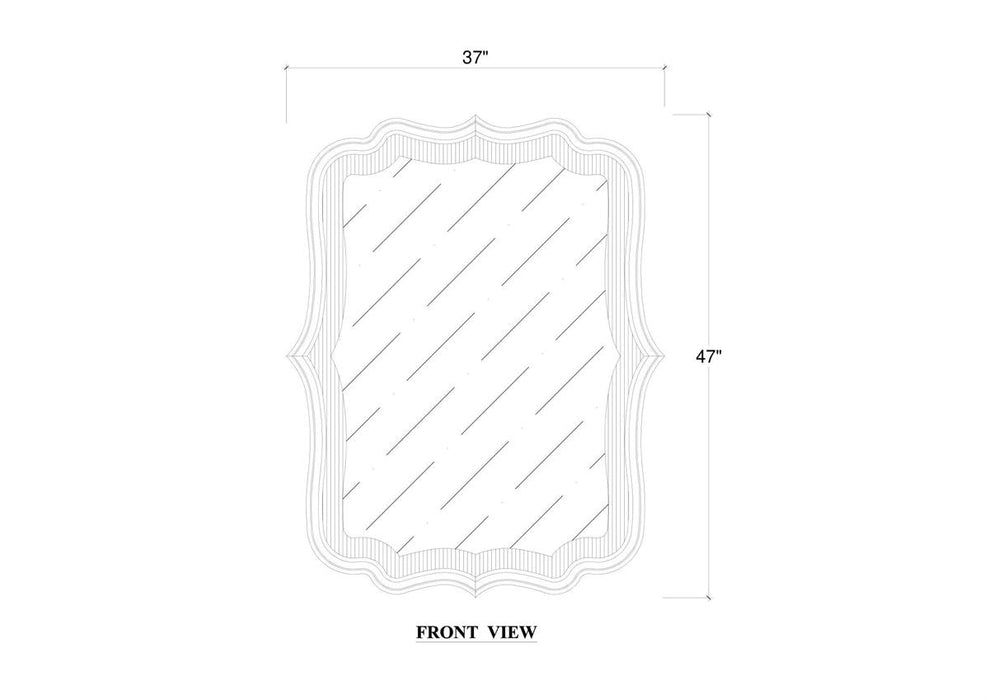Bramble - Brighton Mirror in Fruitwood - 76710FRW-----