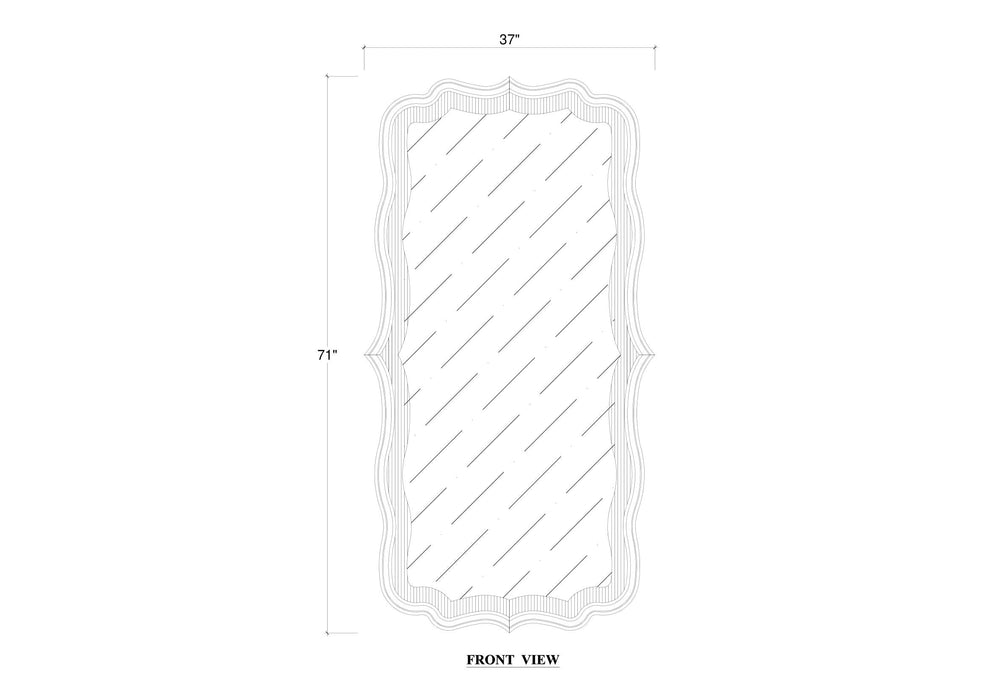 Bramble - Brighton Standing Mirror - BR-76711 - GreatFurnitureDeal
