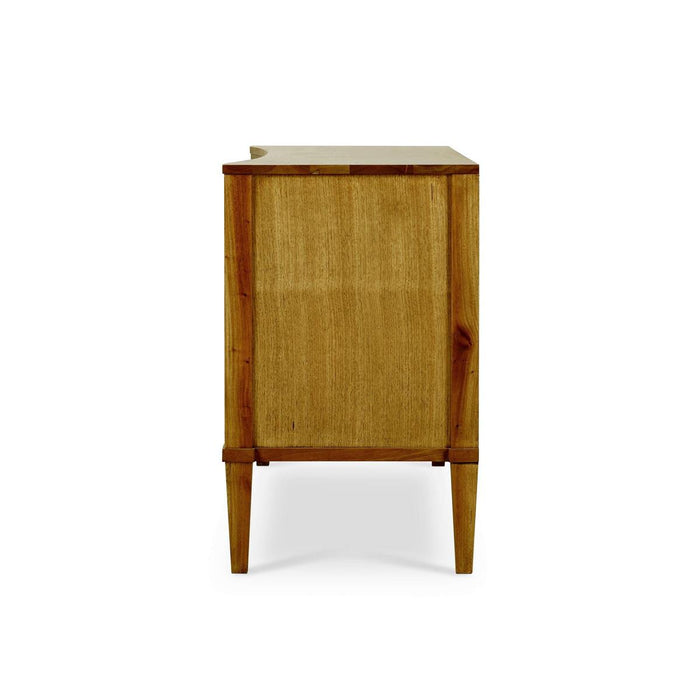 Bramble - Bow 3 Drawer Chest in Antique French Oak - 76714AFD-----