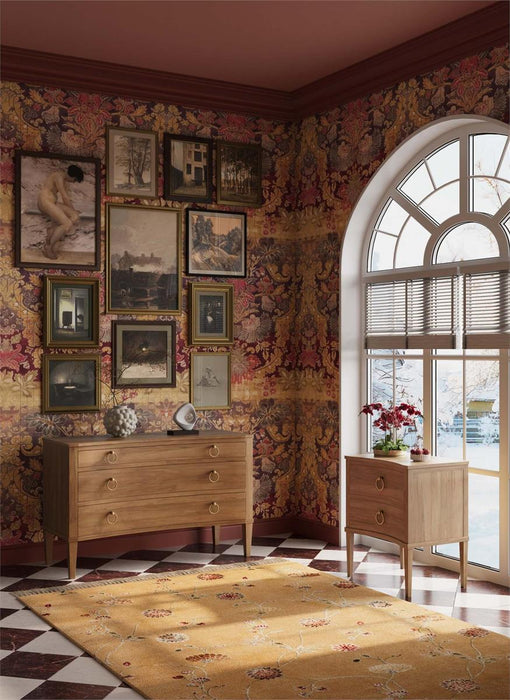 Bramble - Bow 3 Drawer Chest in Antique French Oak - 76714AFD-----