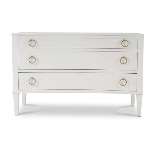 Bramble - Bow 3 Drawer Chest in Architectural White - 76714HRW----LDT - GreatFurnitureDeal