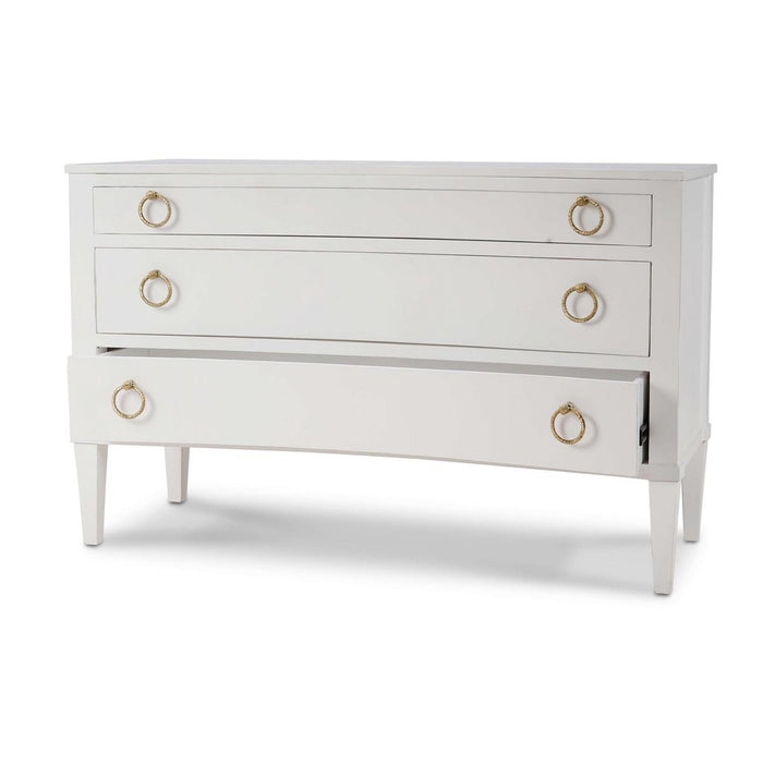 Bramble - Bow 3 Drawer Chest in Architectural White - 76714HRW----LDT