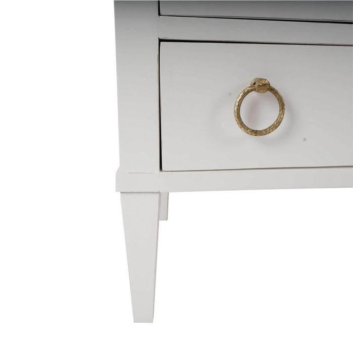 Bramble - Bow 3 Drawer Chest in Architectural White - 76714HRW----LDT