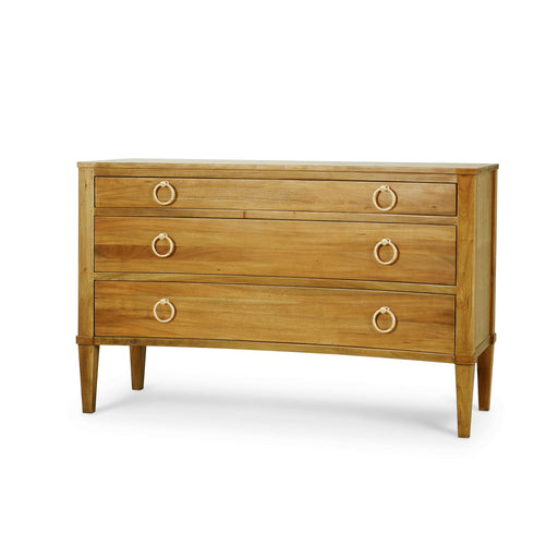 Bramble - Bow 3 Drawer Chest in Antique French Oak - BR-76714AFD----- - GreatFurnitureDeal