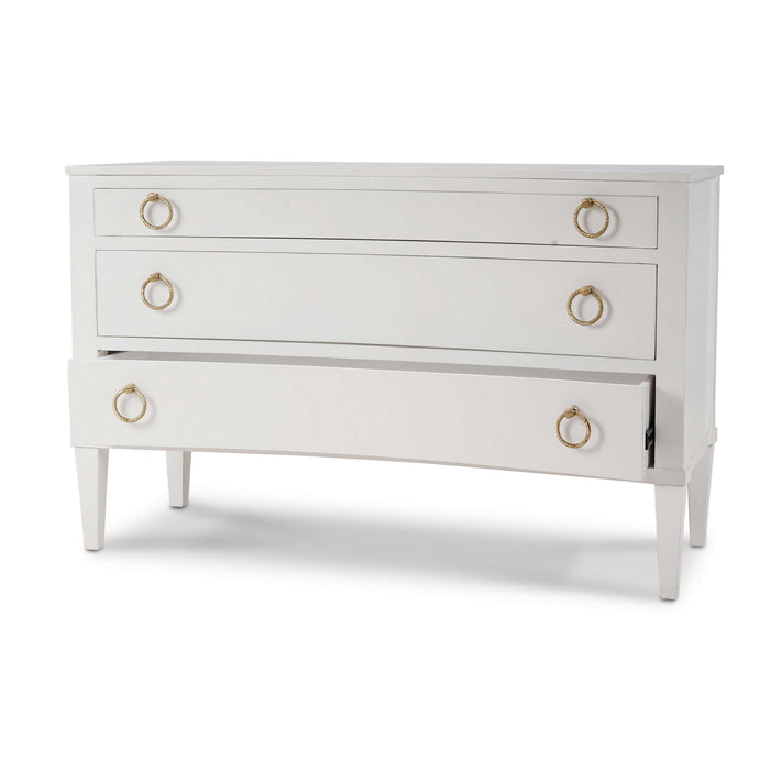 Bramble - Bow 3 Drawer Chest in Architectural White - BR-76714HRW----LDT - GreatFurnitureDeal