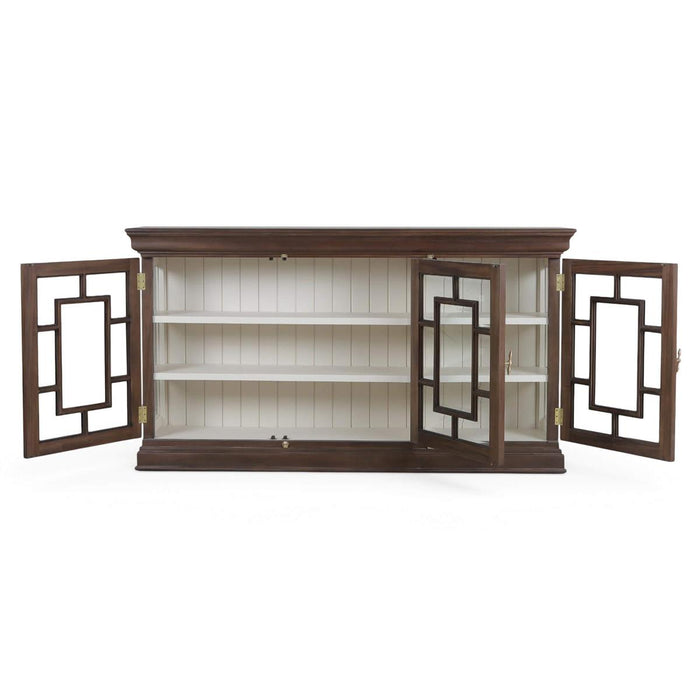 Bramble - Bruges 3 Door Credenza in Walnut w/ Putty Interior - 76716WLT-PUT--NDT