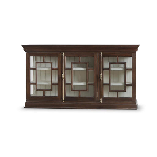 Bramble - Bruges 3 Door Credenza in Walnut w/ Putty Interior - 76716WLT-PUT--NDT - GreatFurnitureDeal