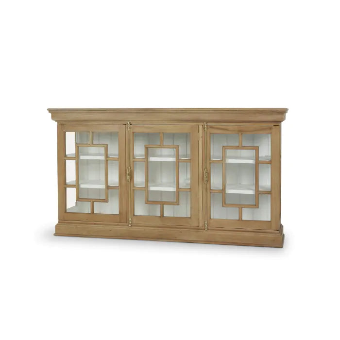 Bramble - Bruges 3 Door Credenza in Fruitwood w/ True White Interior - 76716FRW-TRW--- - GreatFurnitureDeal