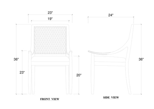 Bramble - Oslo Dining Chair w/ Upholstered Back (Set of 2) - BR-76720 - GreatFurnitureDeal