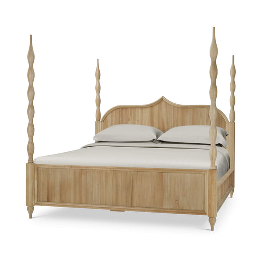 Bramble - Brighton Wooden Back King Bed in Fruitwood - 76724FRW----- - GreatFurnitureDeal