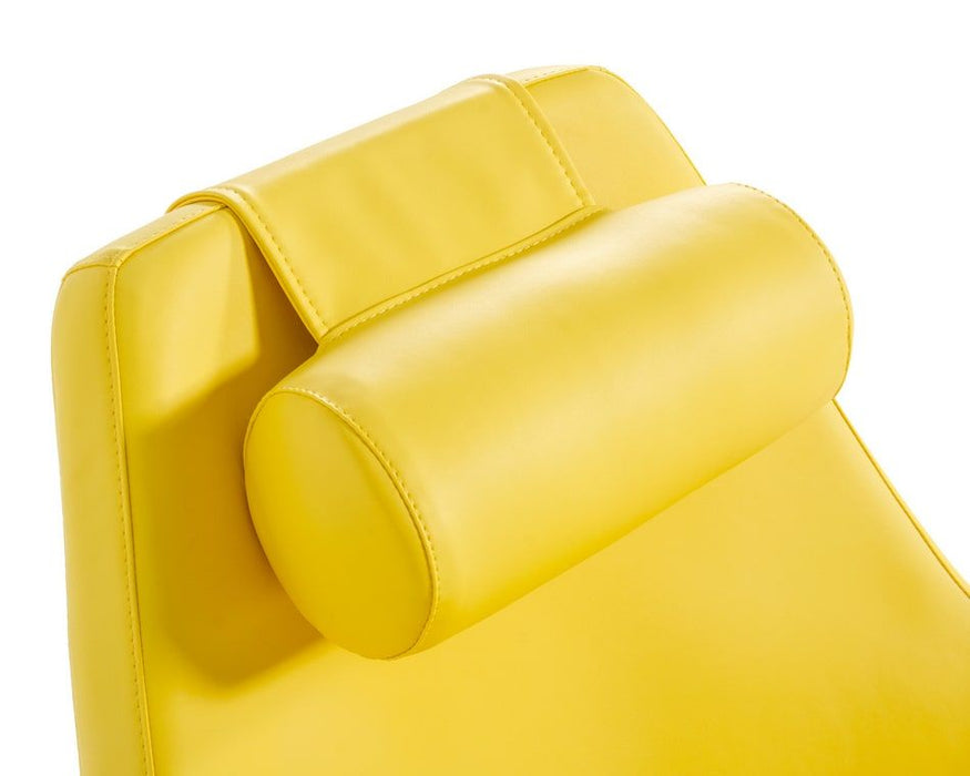 VIG Furniture - Modern Kenora - Modern Yellow Eco-Leather Accent Chair - VGBNEC-096 - GreatFurnitureDeal