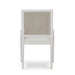 Bramble - Oslo Dining Chair in True White w/ Arctic White Performance Fabric & White Rattan Back - 76738TRWSF204RT01--- - GreatFurnitureDeal