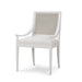 Bramble - Oslo Dining Chair in True White w/ Arctic White Performance Fabric & White Rattan Back - 76738TRWSF204RT01--- - GreatFurnitureDeal