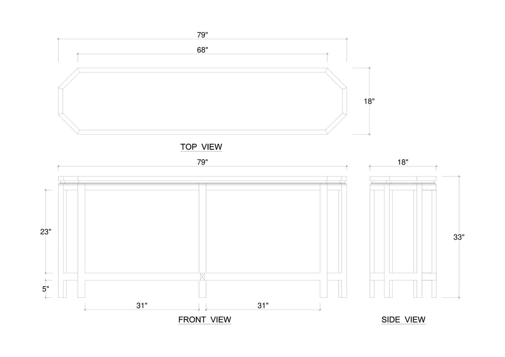 Bramble - Tribeca Console Table - BR-76741 - GreatFurnitureDeal