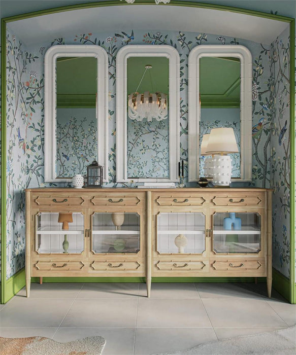 Bramble - Grosvenor Sideboard w/ Drawers in Fruitwood w/ True White Interior - 76747FRW-TRW---