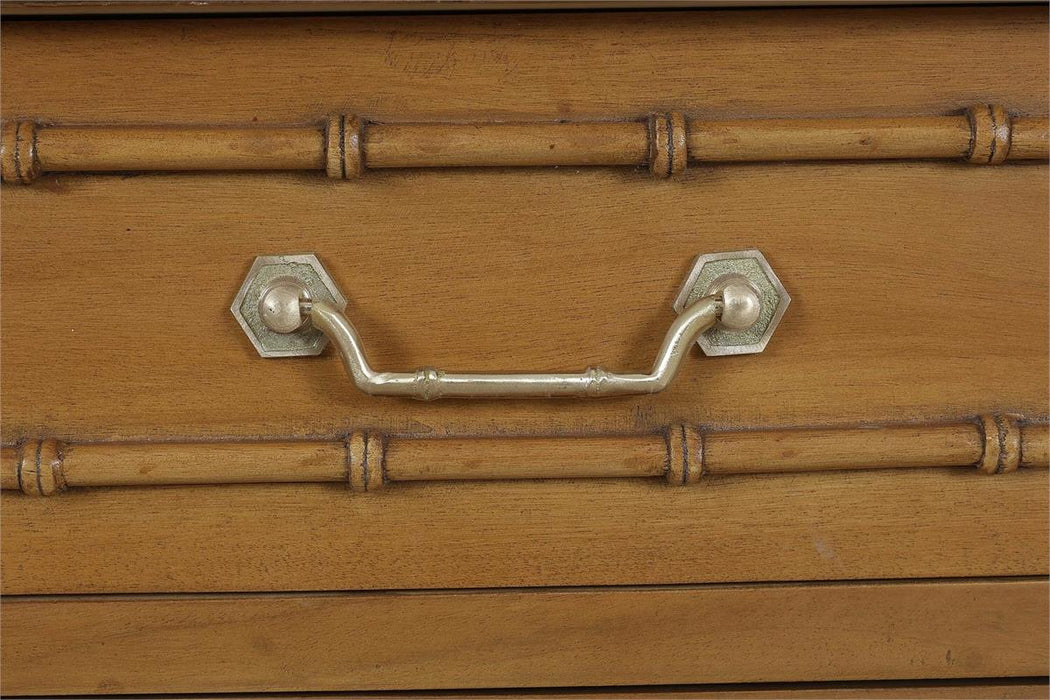 Bramble - Hurlingham 2 Door Cabinet in Antique French Oak w/ True White Interior - 76749AFD-TRW---