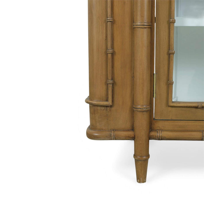 Bramble - Hurlingham 2 Door Cabinet in Antique French Oak w/ True White Interior - 76749AFD-TRW---