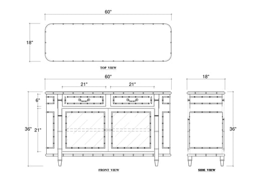Bramble - Hurlingham 2 Door Cabinet - BR-76749 - GreatFurnitureDeal