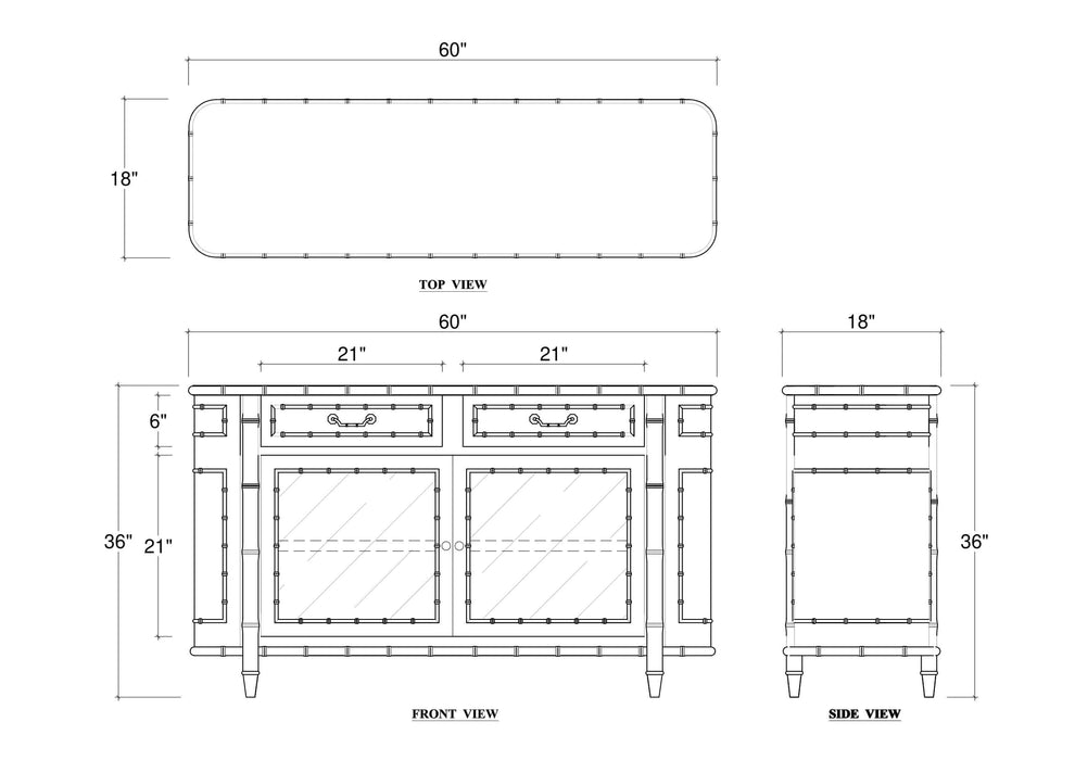 Bramble - Hurlingham 2 Door Cabinet - BR-76749 - GreatFurnitureDeal