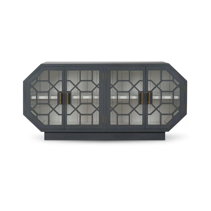 Bramble - Hampton Sideboard w/ Glass Doors - BR-76751 - GreatFurnitureDeal