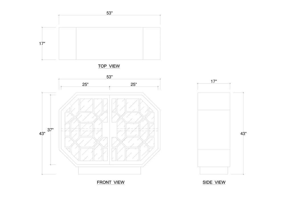 Bramble - Little Hampton Glass Display Cabinet - BR-76754 - GreatFurnitureDeal